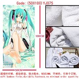 Miku anime cotton bath towel