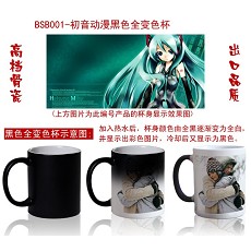 Miku anime hot and cold color cup 