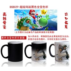 Super mario anime hot and cold color cup