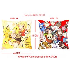 Pokemon anime double face pillow