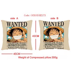 one piece lully anime double face pillow