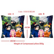 Naruto anime double face pillow