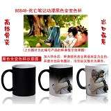 Death note anime hot and cold color cup