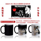 Death note anime hot and cold color cup