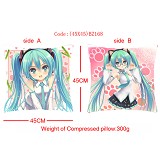 Miku anime double face pillow