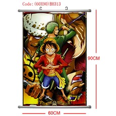 One piece anime wallscroll