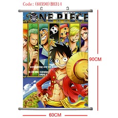 One piece anime wallscroll