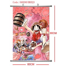 One piece anime wallscroll