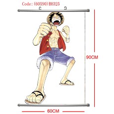 One piece anime wallscroll