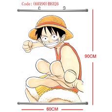 One piece anime wallscroll