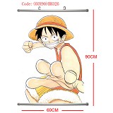 One piece anime wallscroll