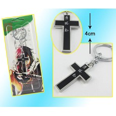 Hakuouki anime cross keychain