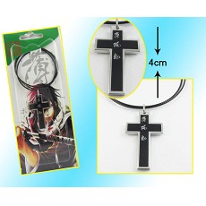 Hakuouki anime cross necklace