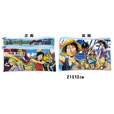 One piece anime canvas pen bag