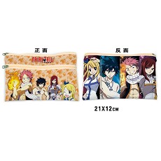 Fariy tail anime canvas pen bag