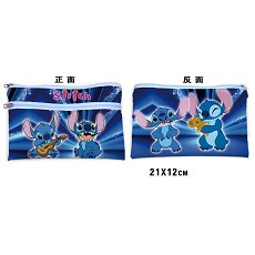 Stitch anime canvas pen bag