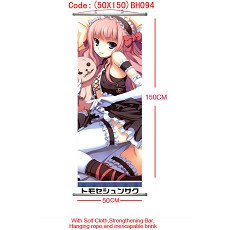 Moe girl anime wallscroll