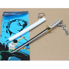 One piece anime knife keychain