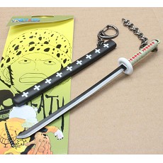 One piece anime knife keychain