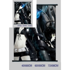 Black rock shooter anime wallscroll