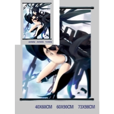 Black rock shooter anime wallscroll