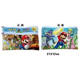 Super mario anime canvas pen bag