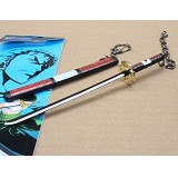 One piece anime knife keychain