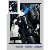 Black rock shooter anime wallscroll