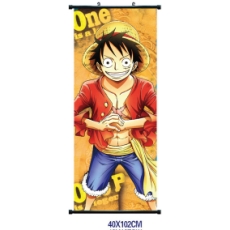 One piece anime wallscroll