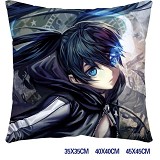 Black rock shooter anime pillow