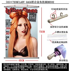 LADY GAGA star wallscroll