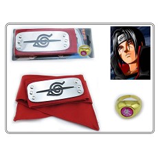 Naruto cos headband+ring