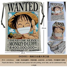 One piece luffy anime pocket bag