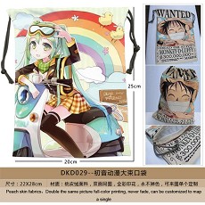 Miku anime pocket bag