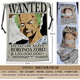 One piece zoro anime pocket bag