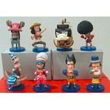 One piece anime figures(8pcs a set)