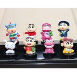 Crayon Shin-chan anime figures(8pcs a set)