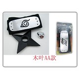 Naruto anime weapon+ring+headband