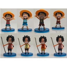 One piece anime figures(8pcs a set)