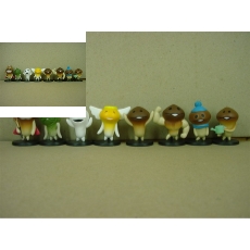 mushrooms cartoon figures(8pcs a set)