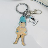 One piece frank anime keychains