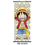 One piece luffy anime wallscroll