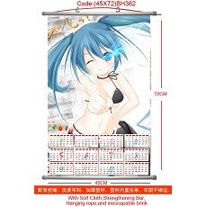 Black rock shooter 2013 calendar anime wallscroll