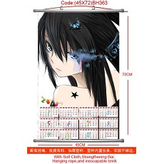 Black rock shooter 2013 calendar anime wallscroll