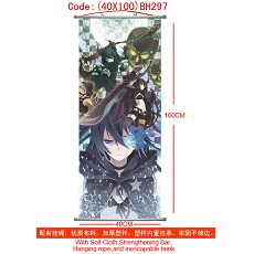 Black rock shooter anime wallscroll