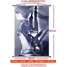 Black rock shooter anime wallscroll