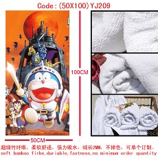 Doraemon anime bamboo fiber bath towel