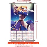 Fate stay night 2013 calendar anime wallscroll