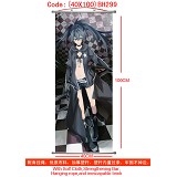 Black rock shooter anime wallscroll