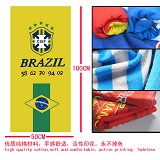 Brazil football team cotton towel